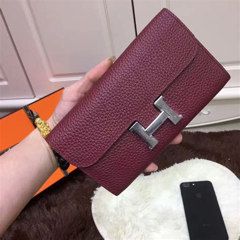 hermes keychain wallet|hermes constance wallet with strap.